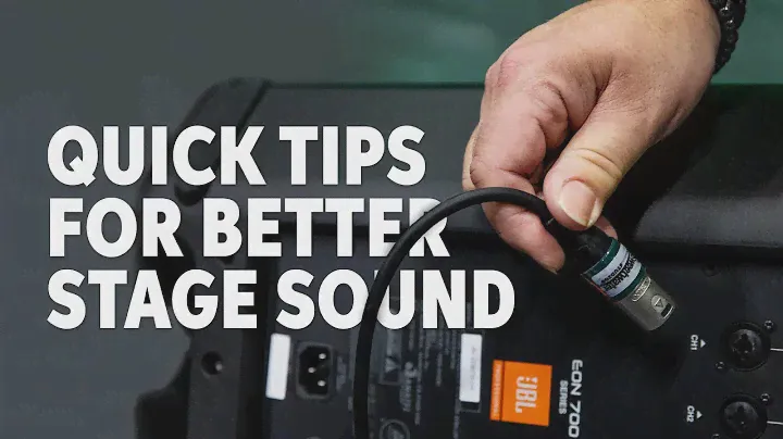 How to Set Up Stage Monitors