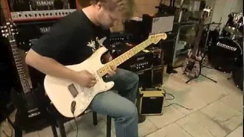 Combo Electric Guitar Amplifier Gavrosh 8 Made in Russia & Fender stratocaster made in USA.