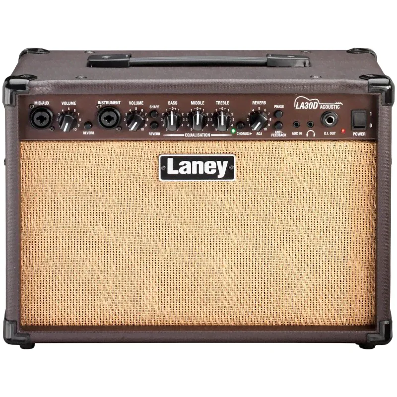 Двухканальный усилитель для акустической гитары LANEY la30d серии LA