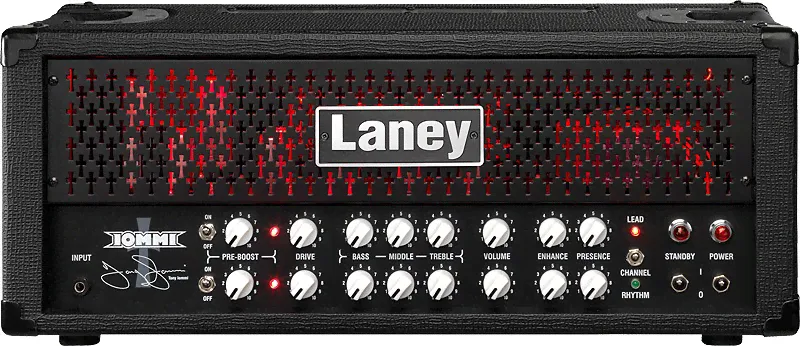 Laney TI100 - ламповый усилитель, подписная серия Tony Iommi, 100вт, 2 канала, 4х6L6,8xECC83-0
